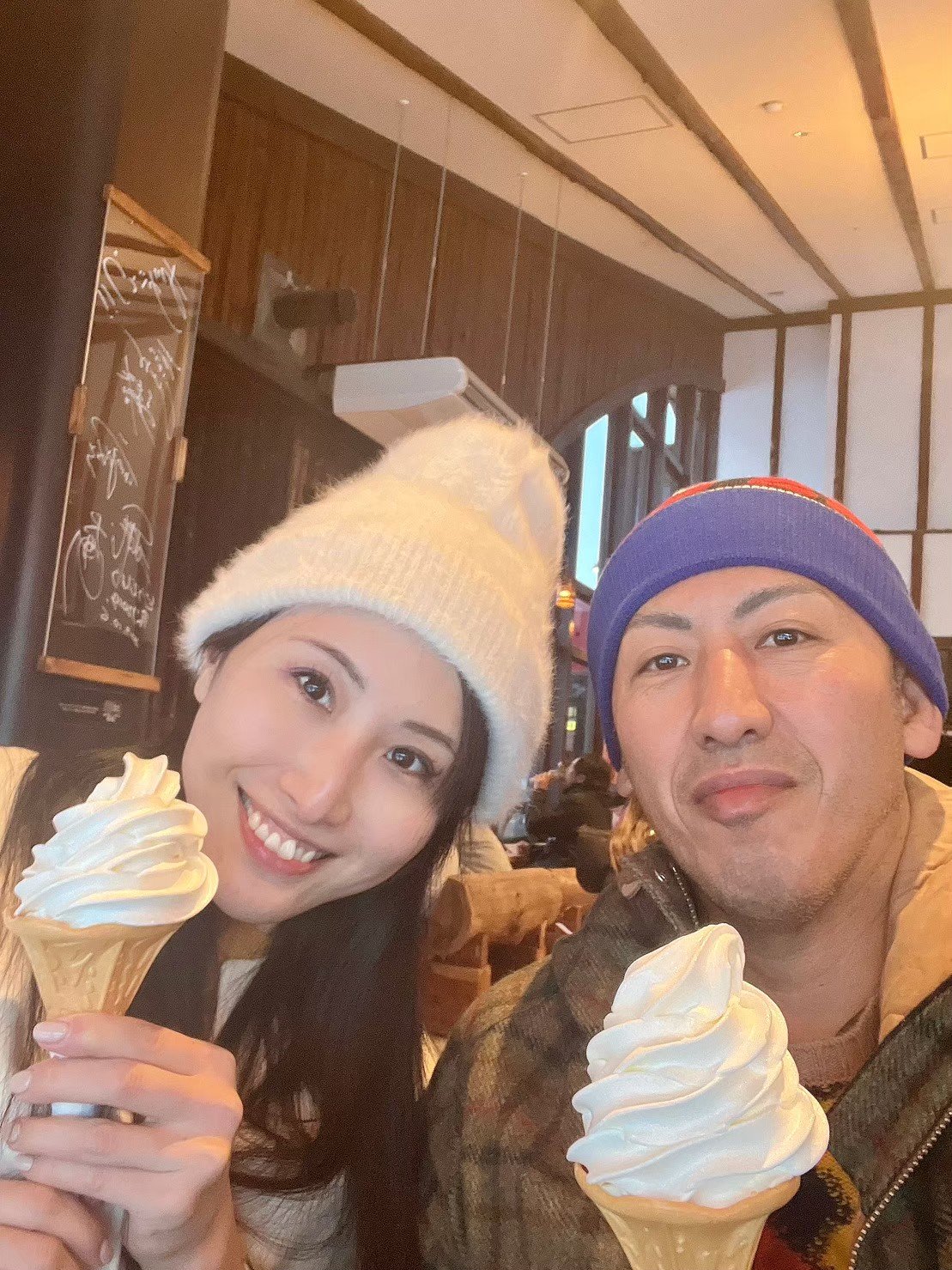 タクシーパックに付いていた引換券で食べたソフトクリーム