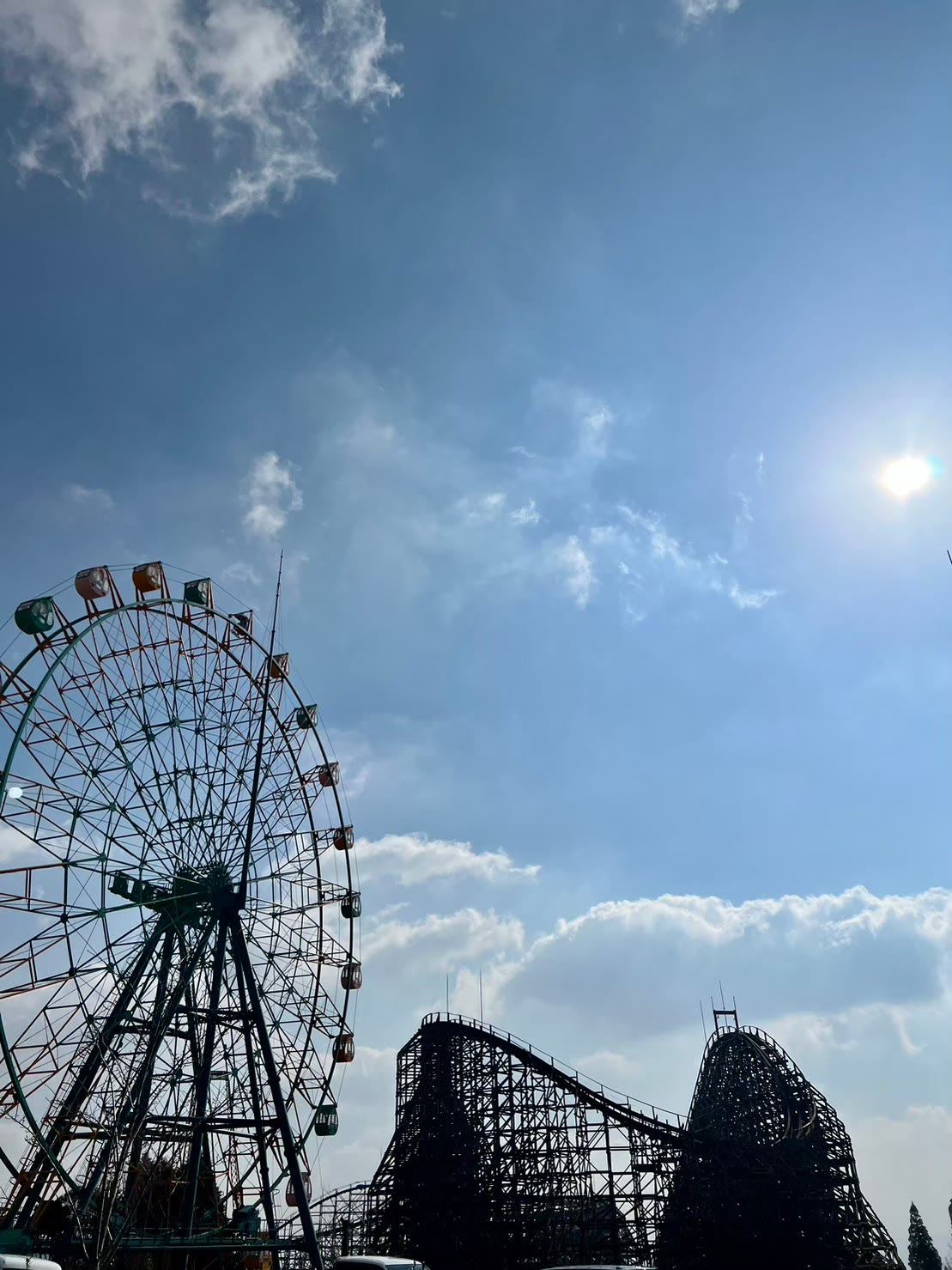 城島高原パークの木製ジェットコースター ジュピター