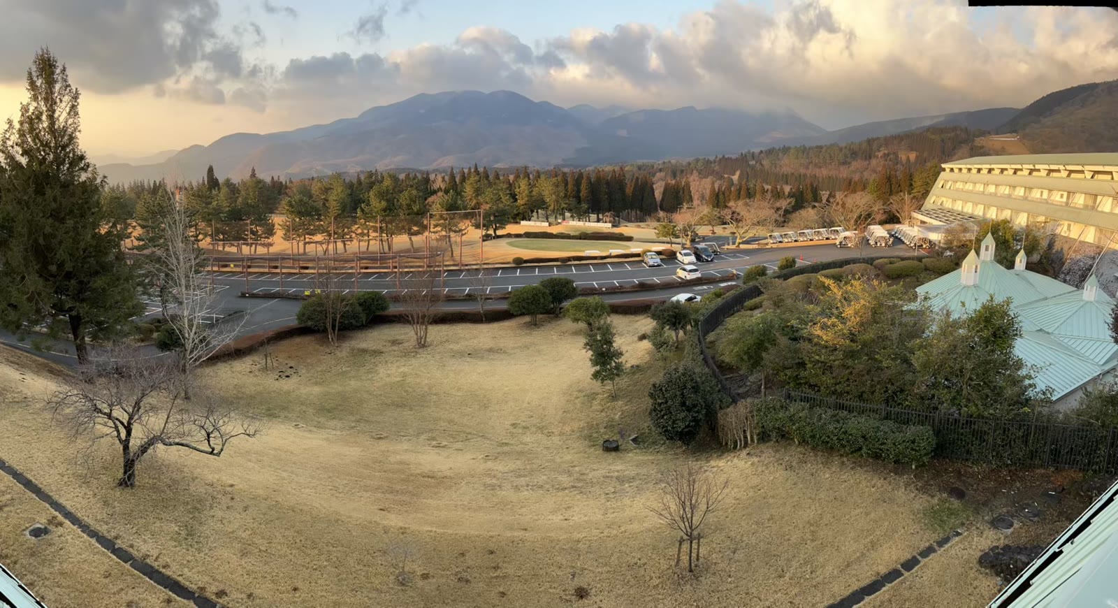 城島高原ホテルの部屋からの眺め