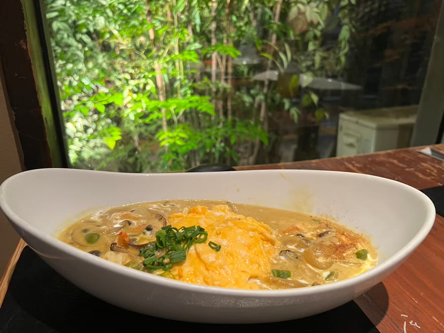 鱗のグリーンカレー